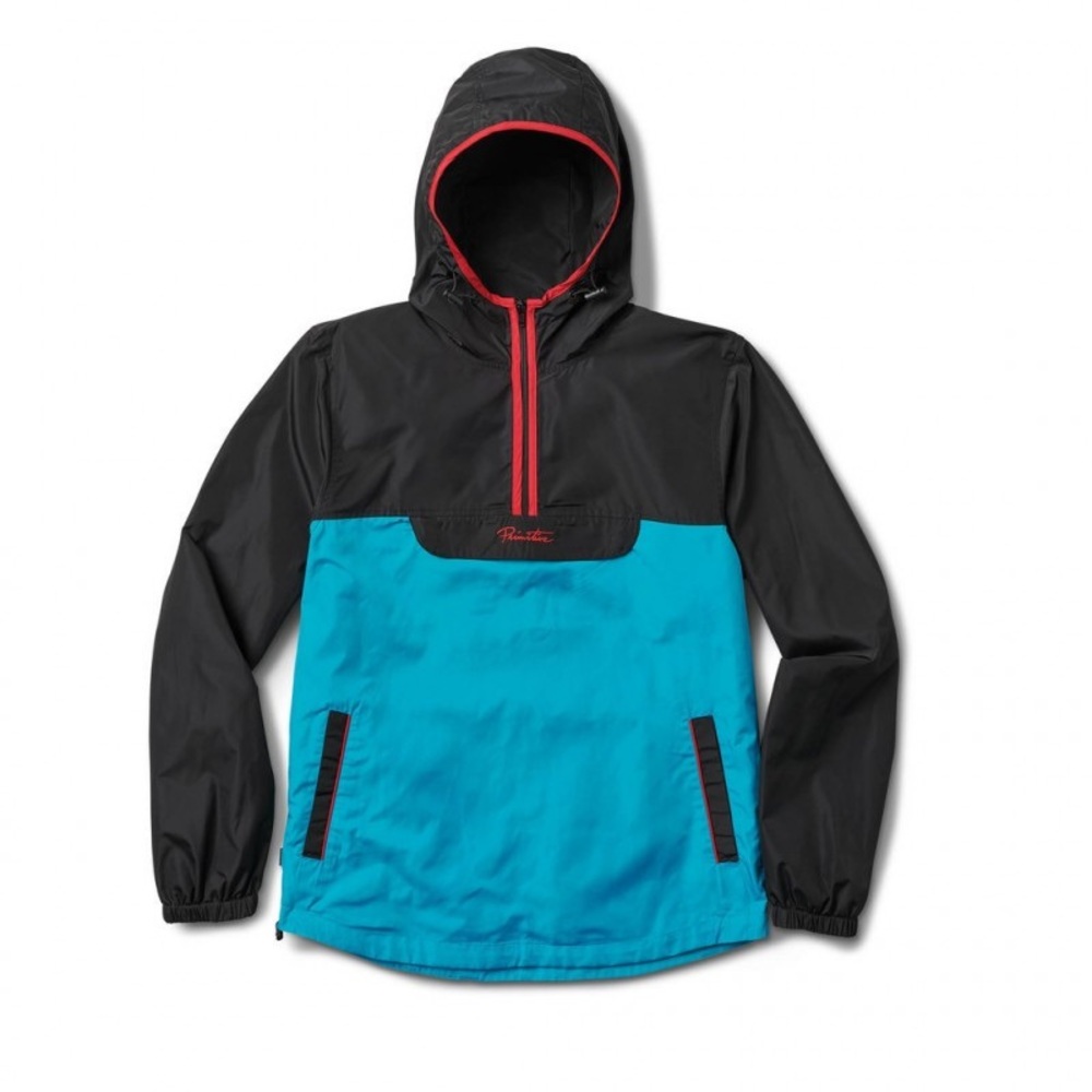 PRIMITIVE Anorak Turquoise Windbreaker L